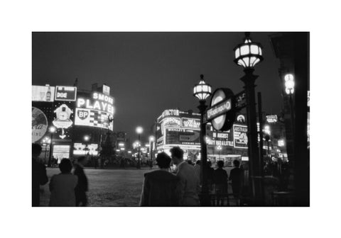 Piccadilly Circus at night 1960