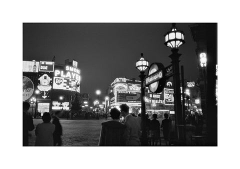 Piccadilly Circus at night 1960