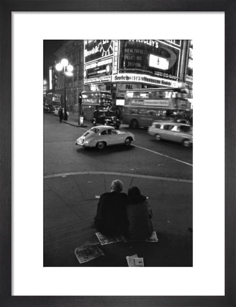 Piccadilly Circus at night 1960