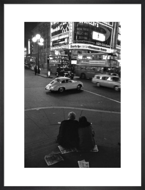 Piccadilly Circus at night 1960