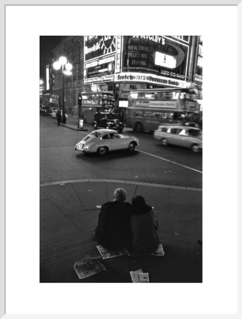 Piccadilly Circus at night 1960