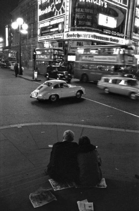 Piccadilly Circus at night 1960