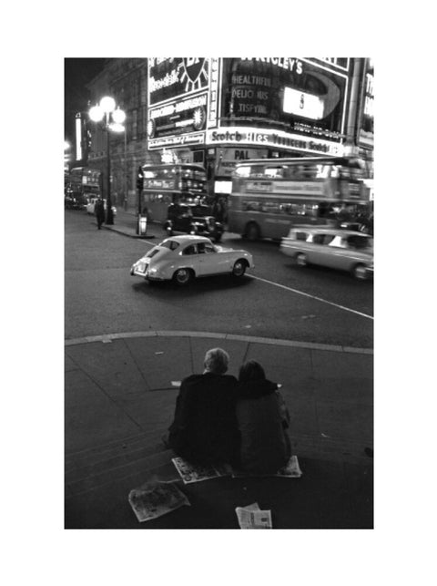 Piccadilly Circus at night 1960