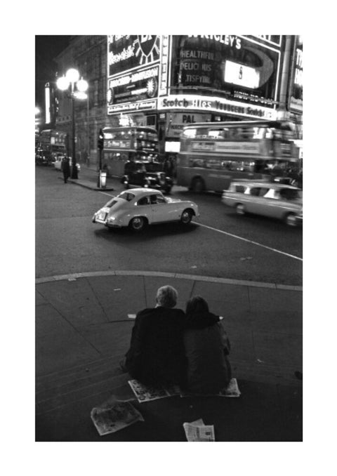 Piccadilly Circus at night 1960