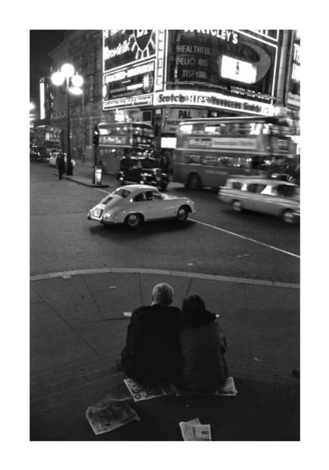 Piccadilly Circus at night 1960