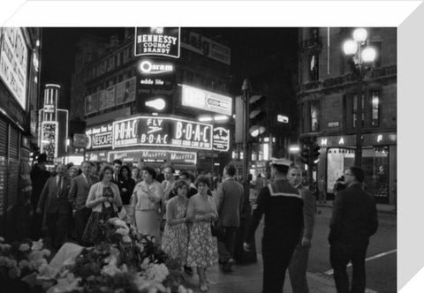 The West End at night 1960