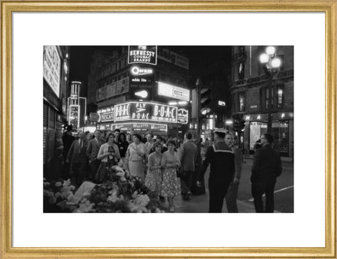 The West End at night 1960