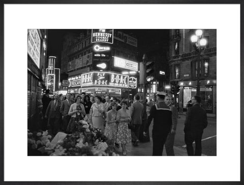 The West End at night 1960