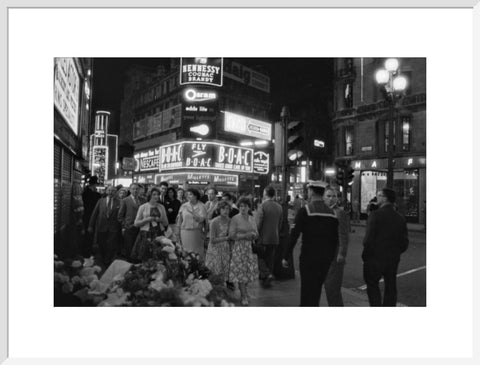 The West End at night 1960