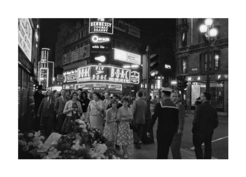 The West End at night 1960