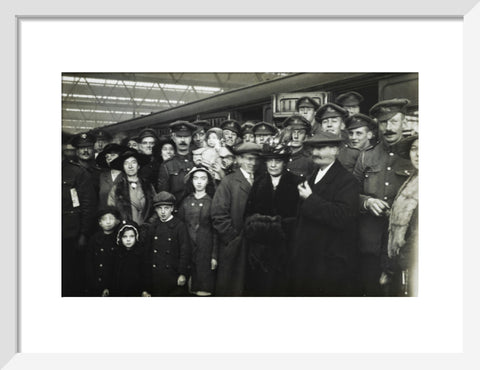 Soldiers leaving for the war from Waterloo Station 1916.