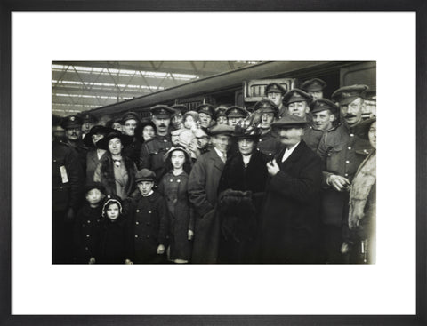 Soldiers leaving for the war from Waterloo Station 1916.