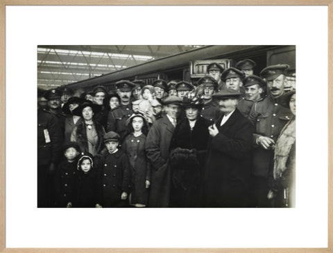 Soldiers leaving for the war from Waterloo Station 1916.