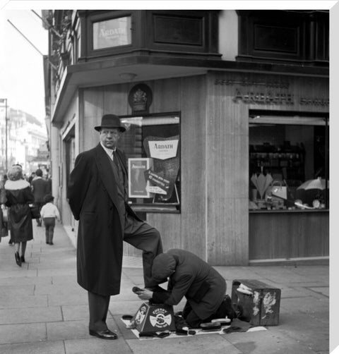 Shoe shine man. c.1955