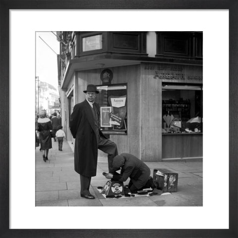 Shoe shine man. c.1955