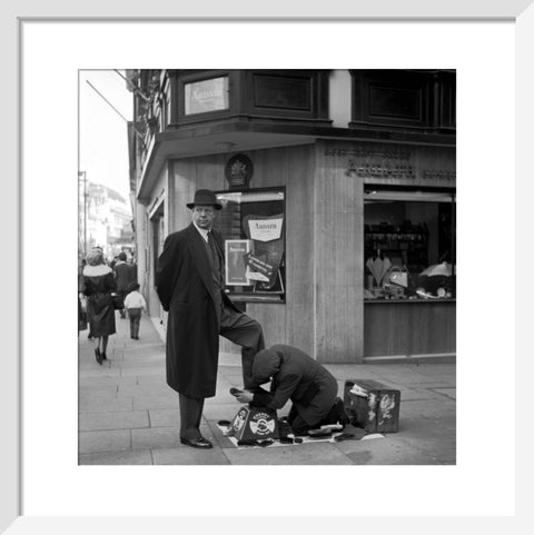 Shoe shine man. c.1955