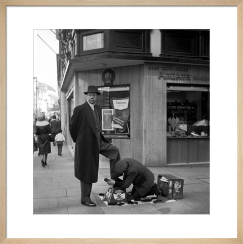 Shoe shine man. c.1955