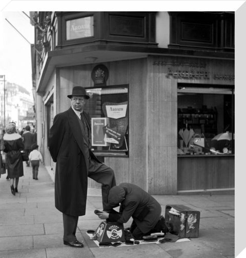 Shoe shine man. c.1955