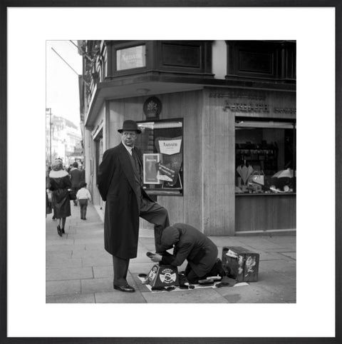 Shoe shine man. c.1955