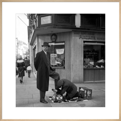 Shoe shine man. c.1955