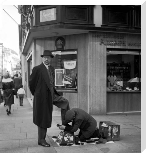 Shoe shine man. c.1955