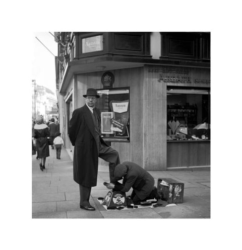 Shoe shine man. c.1955