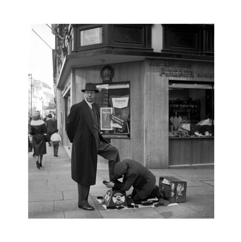 Shoe shine man. c.1955