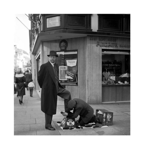 Shoe shine man. c.1955