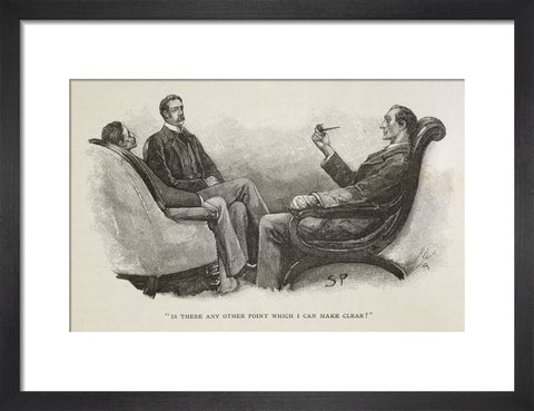 Sherlock Holmes. Illustration from the Strand Magazine 1893