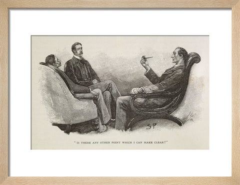 Sherlock Holmes. Illustration from the Strand Magazine 1893