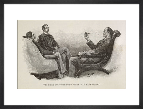 Sherlock Holmes. Illustration from the Strand Magazine 1893