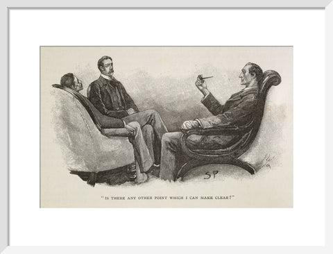 Sherlock Holmes. Illustration from the Strand Magazine 1893