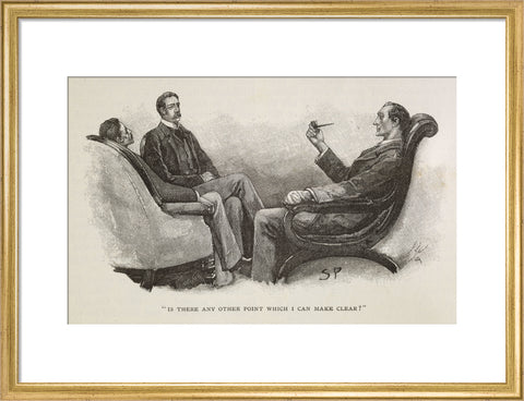 Sherlock Holmes. Illustration from the Strand Magazine 1893