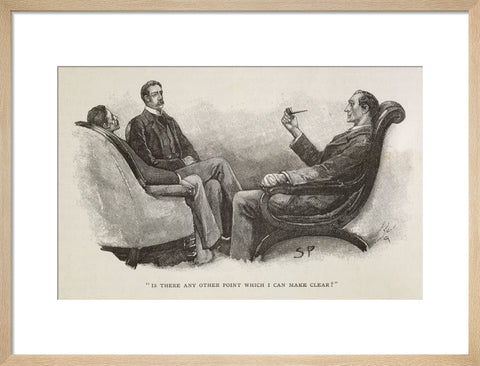 Sherlock Holmes. Illustration from the Strand Magazine 1893