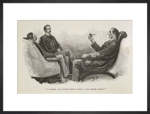 Sherlock Holmes. Illustration from the Strand Magazine 1893