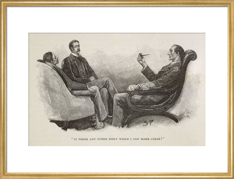 Sherlock Holmes. Illustration from the Strand Magazine 1893