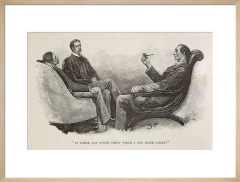 Sherlock Holmes. Illustration from the Strand Magazine 1893