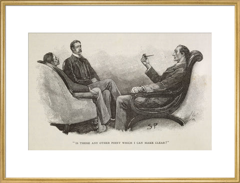 Sherlock Holmes. Illustration from the Strand Magazine 1893