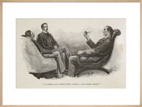 Sherlock Holmes. Illustration from the Strand Magazine 1893