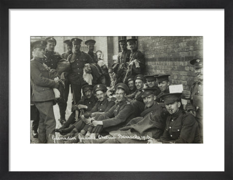 Grenadier Guards awaiting the postman 1916