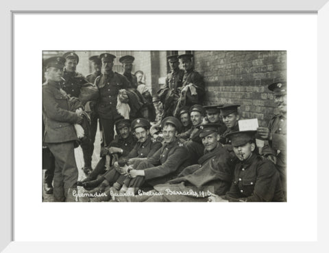 Grenadier Guards awaiting the postman 1916