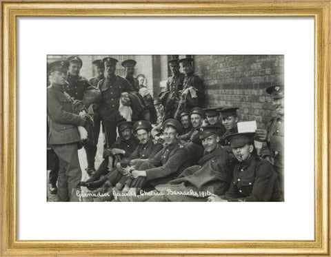 Grenadier Guards awaiting the postman 1916