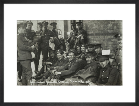 Grenadier Guards awaiting the postman 1916