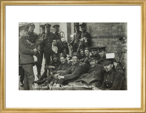 Grenadier Guards awaiting the postman 1916