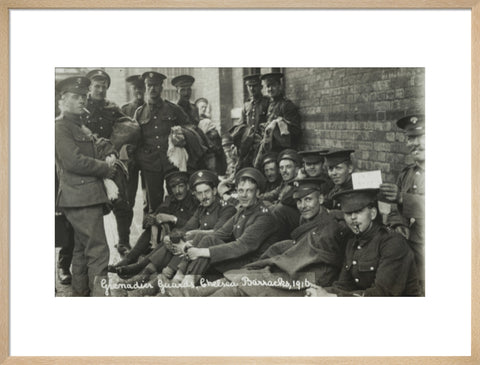 Grenadier Guards awaiting the postman 1916