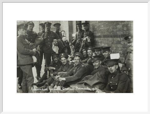 Grenadier Guards awaiting the postman 1916