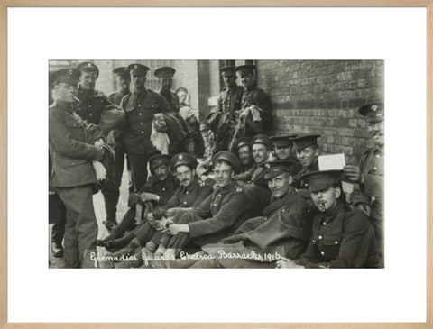 Grenadier Guards awaiting the postman 1916