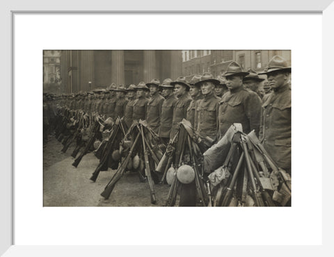 The first American contingent of the war 1917