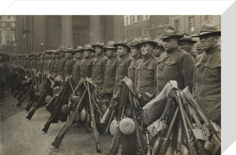 The first American contingent of the war 1917