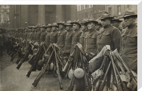 The first American contingent of the war 1917